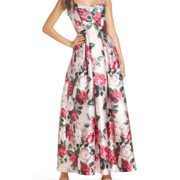 Eliza J - Floral Mikado Ballgown - Picture 6 of 6